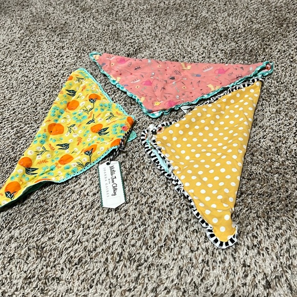 Matilda Jane “Knee High by July Bib 3 Pack” NWOT - Picture 1 of 2